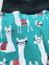 Load image into Gallery viewer, Toddler Pants |Turquoise Llamas