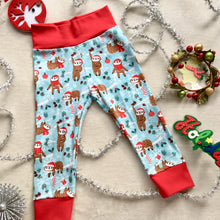 Load image into Gallery viewer, Toddler Pants | Holiday Sloths | Gender Neutral
