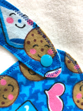 Load image into Gallery viewer, Baby Bibs | Cookies &amp; Milk Flannel