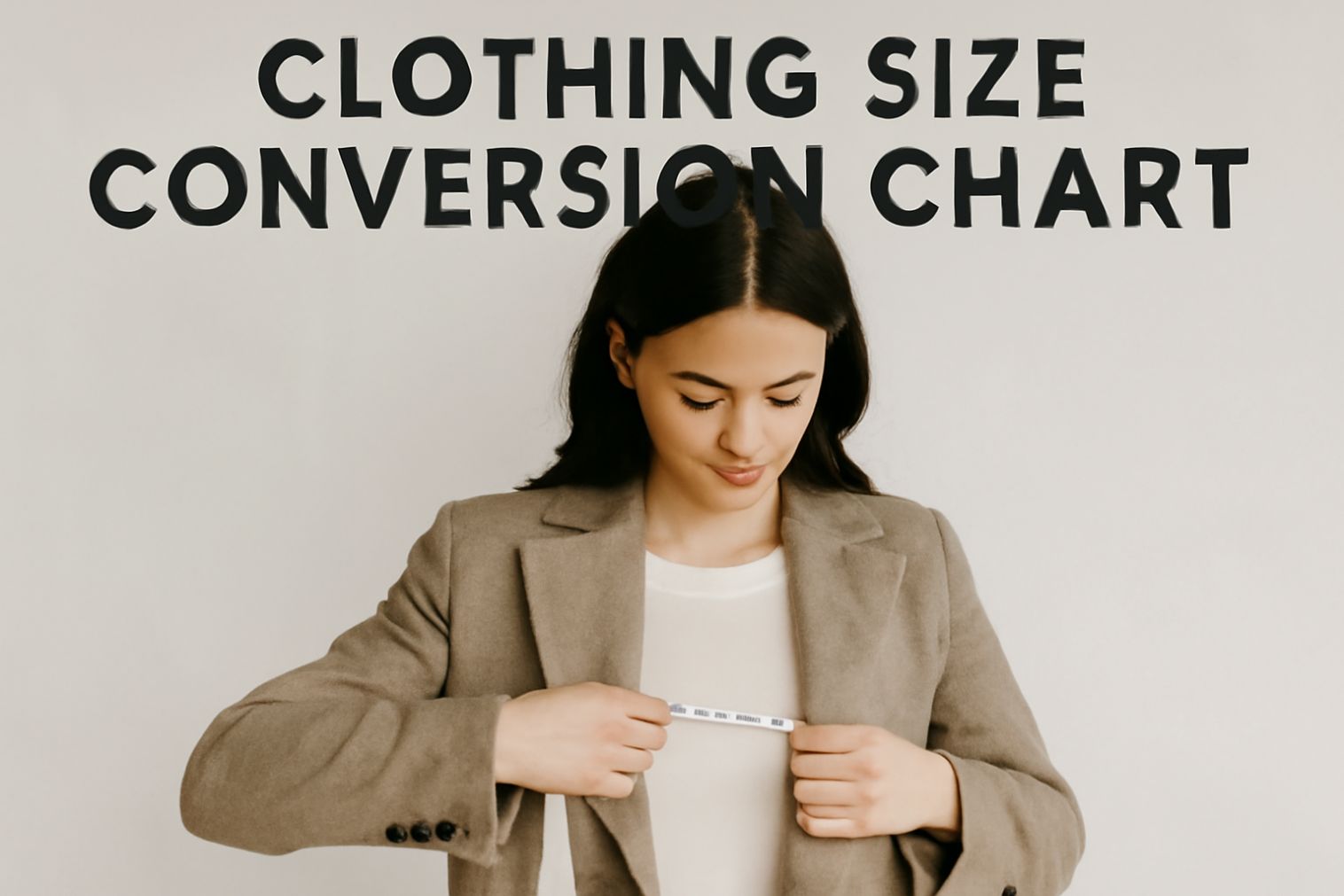 A Woman Measuring Her Clothing Size