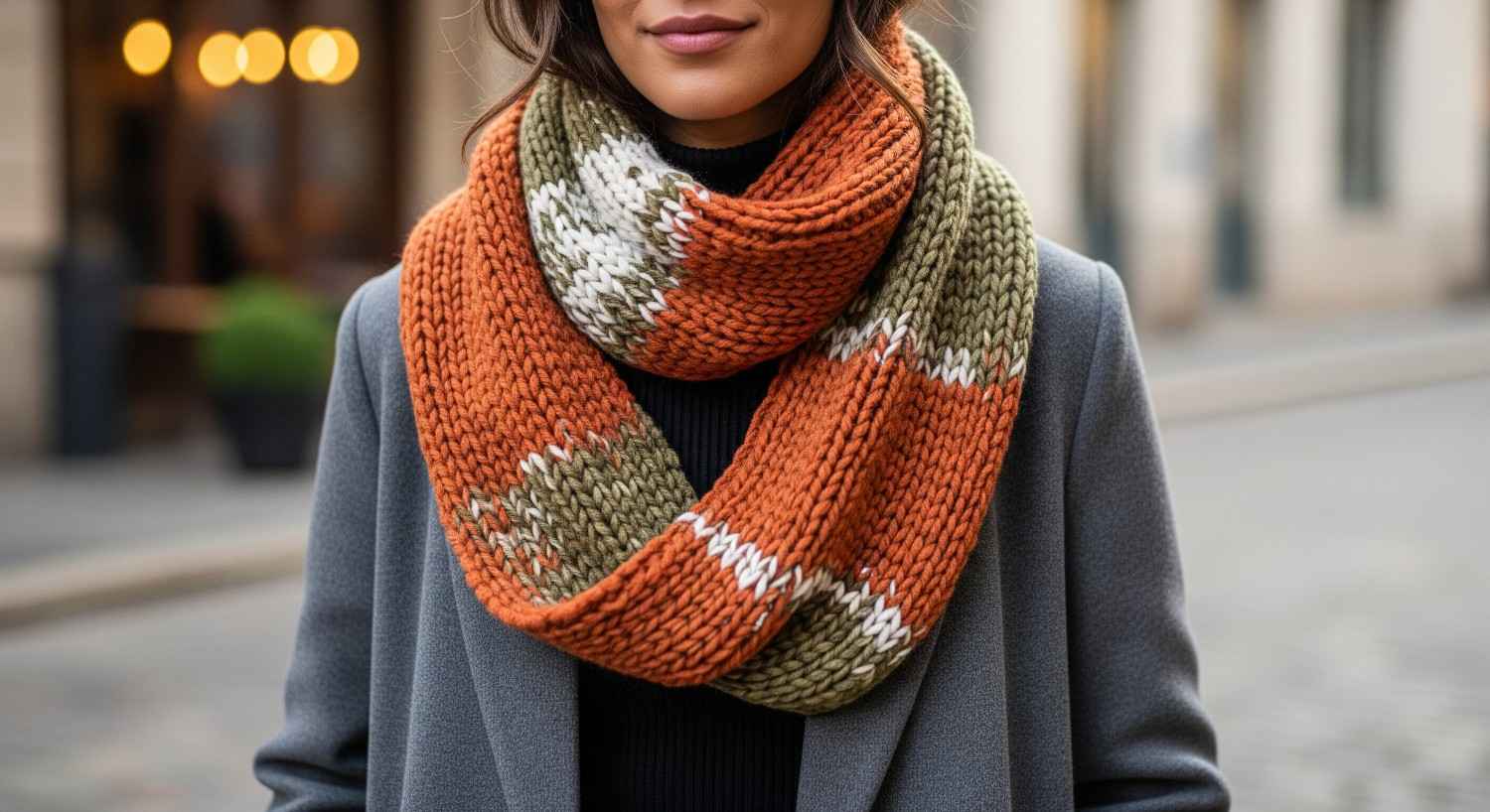 Infinity Scarf, Also Known As A Ring Scarf Or Cowl.