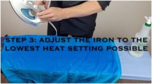 Set Your Iron To A Silk Safe Heat Setting