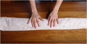 The “sushi Roll.”- How to Clean Satin