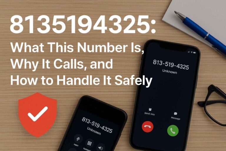 8135194325 What This Number Is, Why It Calls, and How to Handle It Safely